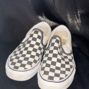 Vans Black & White Checkered Slip-On Sneakers